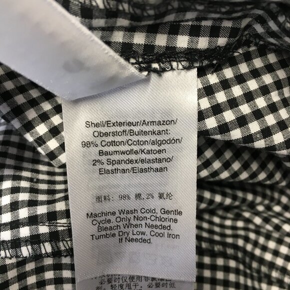 Donna Karan Gingham Black and White Pants Size 4 - Picture 10 of 11